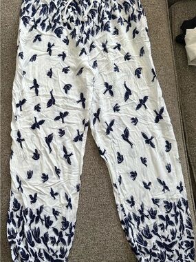 Boho Pants with Bird Print